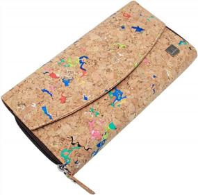 img 2 attached to Stay Organized And Eco-Friendly With Boshiho Natural Cork Wallet - Perfect Vegan Gift For Women With Large Capacity For Smartphones