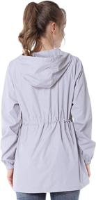 img 1 attached to JTANIB Windbreaker Lightweight Waterproof Drawstring Women's Clothing at Coats, Jackets & Vests