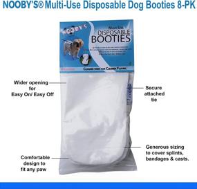 img 3 attached to 🐾 Premium Veterinary Dog Boots 8-Pack: Superior Protection for Wounds and Bandages. Paw Guards - Indoor and Outdoor Use. Medical Dog Booties for Optimal Healing and Wound Recovery