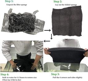 img 1 attached to 🐠 Enhance Your Aquarium Filtration with SHUNTING Filter Foam Sponges – Cut-to-Size Filter Media Pad for Fish Tank Maintenance