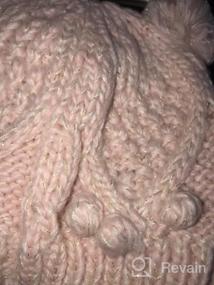 img 8 attached to Согрейтесь с помощью комплекта UNDER ZERO 🧣 Розовая зимняя милая шапка с шарфом для девочек UO