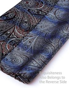 img 2 attached to Paisley Handkerchief Classic Necktie Business Men's Accessories best in Ties, Cummerbunds & Pocket Squares