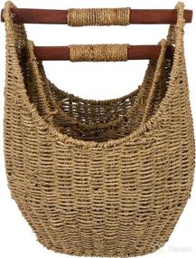 img 2 attached to Trademark Innovations Seagrass Baskets Handles