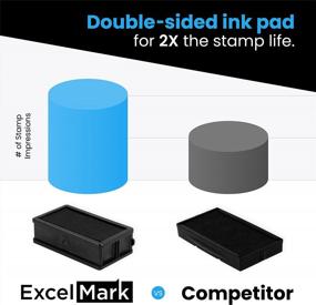 img 1 attached to Customize Your Return Address With ExcelMark Large Self-Inking Rubber Stamp - Up To 5 Lines & Many Font Choices!