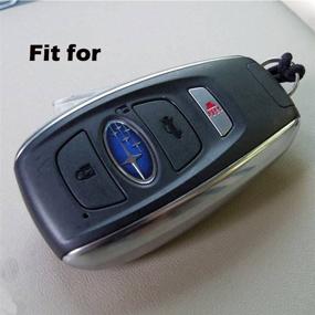 img 1 attached to 2Pcs XUHANG Sillicone Key Fob Skin Key Cover Remote Case Protector Shell For 2016 2017 Subaru Forester Sti 2017 Outback 2014-2017 BRZ 2015 2016 XV Crosstrek Impreza 2016 WRX Smart Remote Black Blue