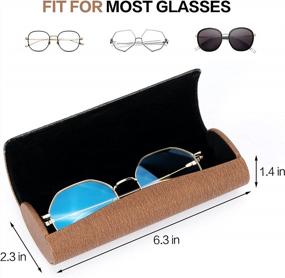 img 3 attached to Vemiss Hard Shell Eyeglasses Case Portable Lightweight Protection For Women And Men