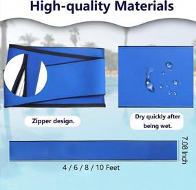 img 1 attached to 4Ft Royal Blue Swimming Pool Handrail Cover, Zipper Resistant Rail Grip For Safety & Comfort