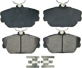 img 4 attached to Wagner QuickStop ZD598 Ceramic Disc Brake Pads - Enhance Vehicle Performance