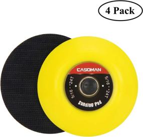 img 3 attached to 🔧 CASOMAN 3-Inch Dual-Action Hook &amp; Loop Fastener Flexible Backing Plate, 3&#34;/ 75mm Polishing Pad with 5/16&#34;-24 Threads, Set of 4 PCS