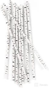 img 4 attached to Kikkerland Birch Biodegradable Paper Straws