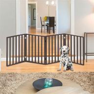 🐾 petmaker's stylish & versatile pet gate collection: freestanding wooden indoor dog fences for doorways, stairs or the house logo