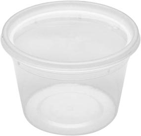 img 2 attached to Asporto Microwavable To-Go Container - BPA Free Round Soup Container with Clear Lid - Catering & Takeout - 16 oz - Clear Plastic - Disposable - 100ct Box - Restaurantware