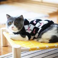 🐈 evursua cat clothes sweater: cozy and stretchy winter knit clothing for small dogs and cats логотип