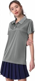 img 2 attached to Women'S Dry Fit Golf Polo Shirt Moisture Wicking Short Sleeve Sport Activewear Buttons Collar Workout Tee