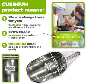 img 1 attached to Premium Quality CUSINIUM Aluminum Ice Scoop With Convenient Holder - Perfect For Parties And Events!