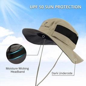 img 1 attached to Sun Protection Boonie Hat For Fishing, Hunting, And Outdoor Activities With UPF 50+