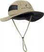 sun protection boonie hat for fishing, hunting, and outdoor activities with upf 50+ logo