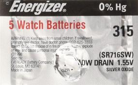 img 1 attached to 🔋 5-Pack of 315 Energizer SR716SW Watch Batteries - Brand New