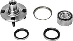 img 2 attached to 🔧 High-Quality Front Wheel Hub and Bearing Assembly for Chevrolet Prizm, Geo Prizm, and Toyota Corolla - Left/Right Compatible AUQDD 518507 [ 4 Lug Non-ABS ]