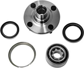 img 1 attached to 🔧 High-Quality Front Wheel Hub and Bearing Assembly for Chevrolet Prizm, Geo Prizm, and Toyota Corolla - Left/Right Compatible AUQDD 518507 [ 4 Lug Non-ABS ]