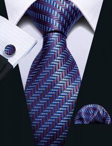 img 1 attached to Make A Statement With Barry.Wang'S Men'S Paisley Tie Set - Perfect For Formal Occasions And Weddings!