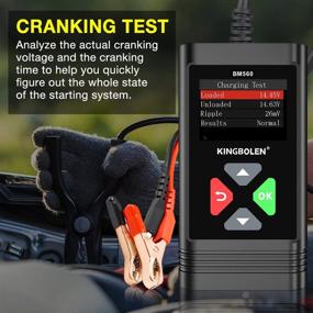 img 1 attached to Car Battery Tester 6V 12V BM560 100-2000 CCA Auto Digital Analyzer Charging Cranking System For Car Motorcycle ATV SUV Boat