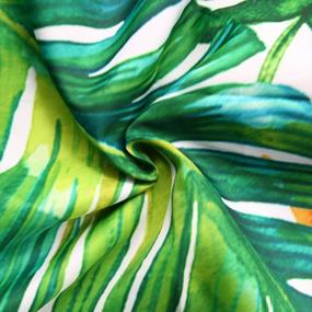 img 1 attached to LIVILAN Tropical Shower Curtain, Green Shower Curtain, Plant Shower Curtain, Leaf Shower Curtain, Botanical Shower Curtain Set With 12 Hooks, 72X84 Inches, Jungle Bathroom Decor
