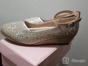 img 5 attached to 👠 Сверкайте в стиле с мерцающими свадебными 02Silver девочками от Furdeour: великолепная обувь для особых случаев