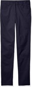 img 2 attached to 👖 IZOD Juniors Uniform Stretch Skinny Pants & Capris for Girls at Pants & Capris