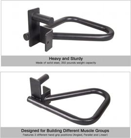 img 1 attached to Transform Your Workout With Ollieroo'S Set Of 2 Dip Bar Attachments For 2" X 2" Tube Power Racks And Cages