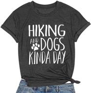 🐾 cute dog paw graphic tee - perfect for hiking and dog loving moms! funny dog lover gift - casual short sleeve tops логотип