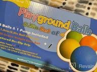 img 1 attached to Official Size Playground Dodgeball Pack With Pump - 8.5-Inch Balls For Handball, Schools, And Camps review by Joaquin Bennett