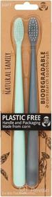 img 4 attached to NATURAL FAMILY CO BIODEGRADABLE TOOTHBRUSHES Oral Care for Toothbrushes & Accessories