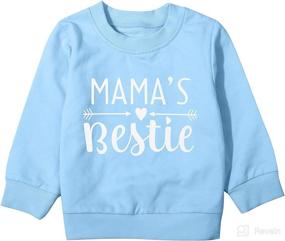 img 4 attached to 🧒 Adorable Toddler Baby Sweatshirt: Casual Long Sleeve Sweater for Boys and Girls - Fall/Winter Essential!