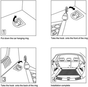 img 1 attached to 🚙 Organize Your Car Trunk with TTIO Double-Layer High Elastic Cargo Net - 80X60CM