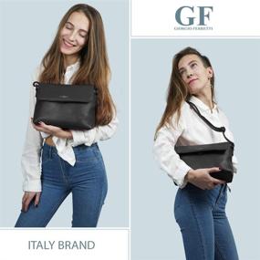 img 3 attached to Отличные женские сумки и кошельки Giorgio Ferretti с широким плечевым пространством: плечевые сумки