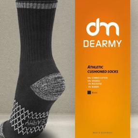 img 1 attached to 5 упаковок мужских универсальных мягких носков для легкой атлетики и походов - влагоотводящие и круглогодичные комфортные от DEARMY