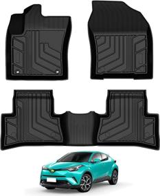 img 4 attached to TGBROS Toyota All Weather Non Slip Odourless Interior Accessories best on Floor Mats & Cargo Liners