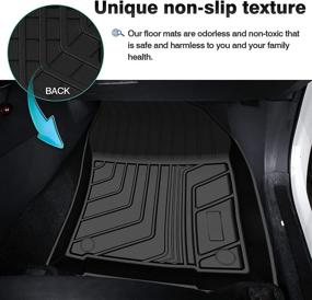 img 2 attached to TGBROS Toyota All Weather Non Slip Odourless Interior Accessories best on Floor Mats & Cargo Liners