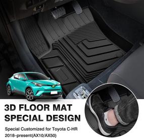 img 3 attached to TGBROS Toyota All Weather Non Slip Odourless Interior Accessories best on Floor Mats & Cargo Liners