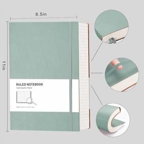 img 3 attached to RETTACY A4 Notebook College Ruled With 320 Pages -Softcover Large Journal For Men With 100GSM Lined Paper,PU Leather,Inner Pocket,8.5''×11''