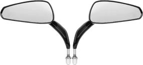 img 1 attached to LDJXDADI Motorcycle Rearview Mirrors 1982 2018