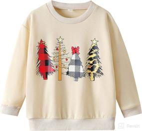 img 4 attached to Christmas Clothes Crewneck Sweatshirt Pullover Apparel & Accessories Baby Boys better for Clothing