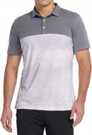 men's two-tone lightweight golf polo shirts: short sleeve casual work and athletic t-shirts by aiyino logo
