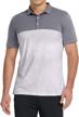 men's two-tone lightweight golf polo shirts: short sleeve casual work and athletic t-shirts by aiyino logo