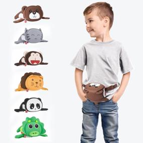 img 3 attached to Adorable Termichy 3D Cartoon Bear Waist Bag For Kids - Perfect Travel Companion For Boys And Girls!