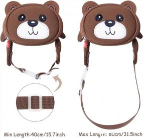img 2 attached to Adorable Termichy 3D Cartoon Bear Waist Bag For Kids - Perfect Travel Companion For Boys And Girls!