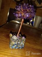 img 1 attached to Fuchsia Titanium Quartz Cluster Money Tree With Colorful Crystals Base For Attracting Wealth And Luck - Mookaitedecor review by Debra Brown