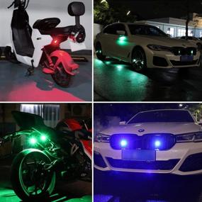 img 1 attached to LECART 7 Colors LED Aircraft Strobe Lights USB Charging Emergency Strobe Drone Light Anti-Collision Flashing Warning Light For Motorcycle / Dirt Bike / E-Bike / RC Car / RC Boat / Drone 4Pcs