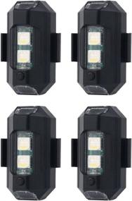 img 4 attached to LECART 7 Colors LED Aircraft Strobe Lights USB Charging Emergency Strobe Drone Light Anti-Collision Flashing Warning Light For Motorcycle / Dirt Bike / E-Bike / RC Car / RC Boat / Drone 4Pcs